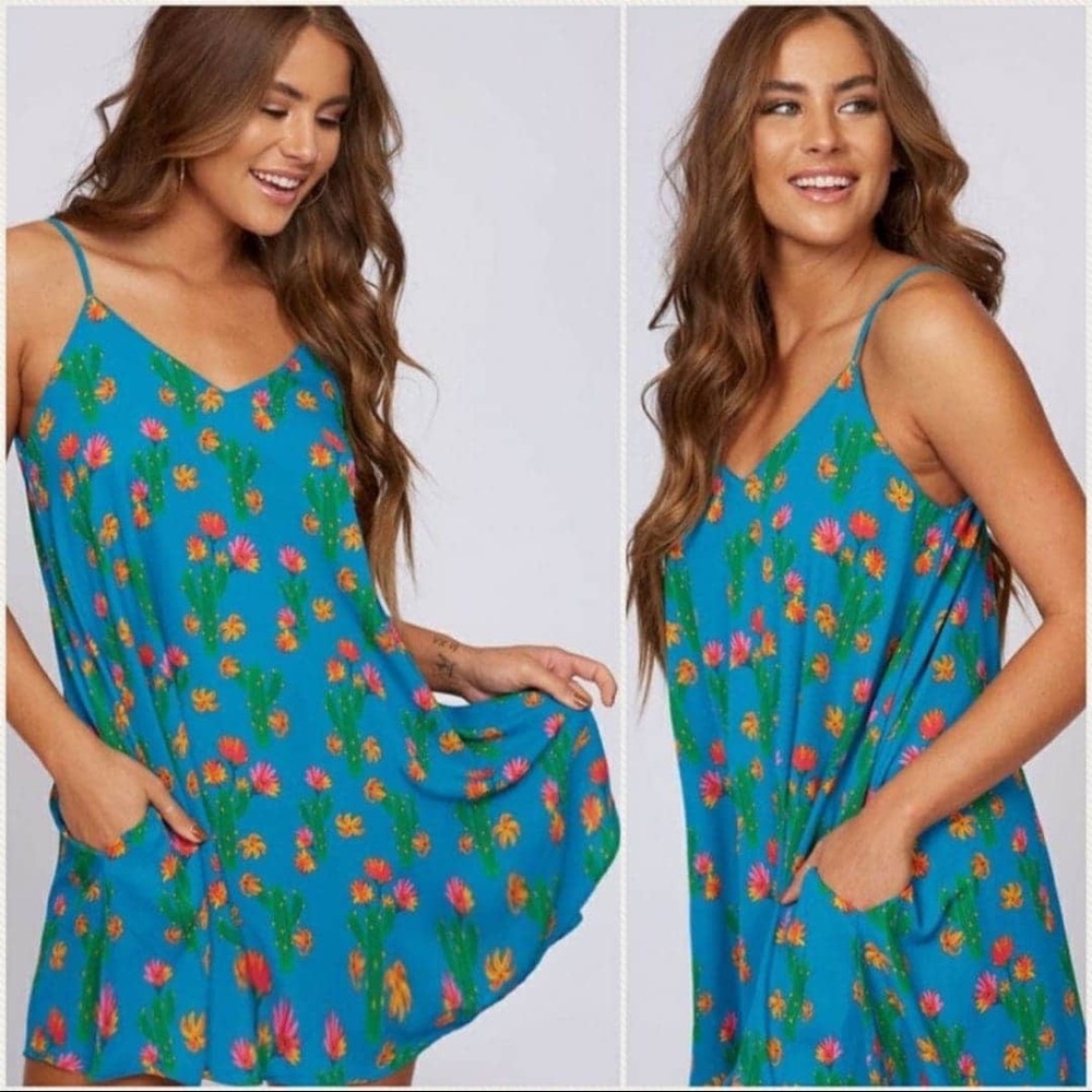 Cactus floral dress